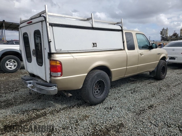 1999 Ford Ranger XL with VIN 1FTYR14V2XPB40086, listed as a Copart auction lot 48226555 with 177,594 mi miles and Salvage Title. Bid and sale history available at carsss.com. Image 3.
