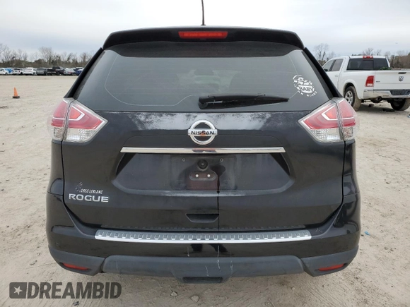2015 Nissan Rogue S with VIN KNMAT2MT9FP511816, listed as a Copart auction lot 46486825 with 139,709 mi miles and Salvage Title. Bid and sale history available at DreamBid. Image 6.