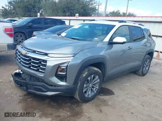 2025 Chevrolet Equinox FWD LT with VIN 3GNAXHEG3SL118237, listed as a IAAI auction lot 41530011 with 5,707 mi miles. Bid and sale history available at carsss.com. Image 2.