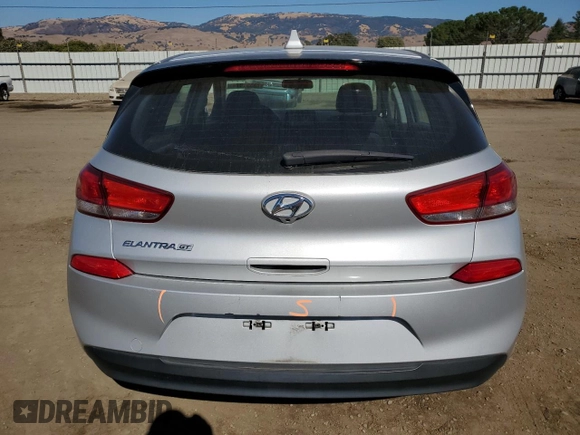2018 Hyundai Elantra GT with VIN KMHH35LE8JU083147, listed as a Copart auction lot 73531074 with 38,095 mi miles and Salvage Title. Bid and sale history available at carsss.com. Image 6.