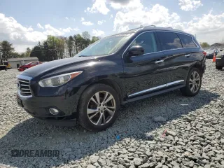 2013 Infiniti JX35 with VIN 5N1AL0MM1DC345112, listed as a Copart auction lot 52069295 with 128,490 mi miles and Clean Title. Bid and sale history available at carsss.com. Image 1.