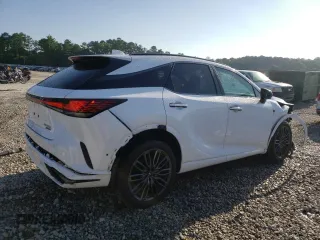 2023 Lexus RX with VIN 2T2BCMEAXPC006344, listed as a Copart auction lot 58256654 with 9,590 mi miles and Salvage Title. Bid and sale history available at carsss.com. Image 3.