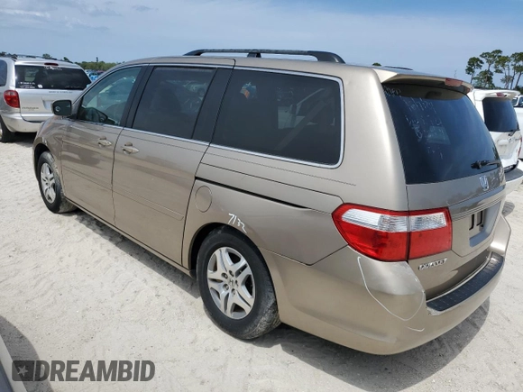 2006 Honda Odyssey EX with VIN 5FNRL38476B459124, listed as a Copart auction lot 76903724 with 94,270 mi miles and Salvage title. Bid and sale history available at DreamBid. Image 2.