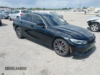 2021 BMW 3 Series 330i with VIN 3MW5R1J09M8B93600, listed as a IAAI auction lot 41735270 with 77,648 mi miles. Bid and sale history available at carsss.com. Image 1.