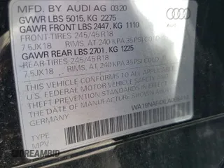 2020 Audi allroad Prestige with VIN WA19NAF4XLA065410, listed as a Copart auction lot 44460274 with 39,136 mi miles. Bid and sale history available at carsss.com. Image 14.