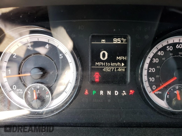 2019 Ram 1500 Classic Tradesman with VIN 3C6JR6DG1KG729585, listed as a Copart auction lot 57800432 with 49,271 mi miles and Salvage Title. Bid and sale history available at carsss.com. Image 8.