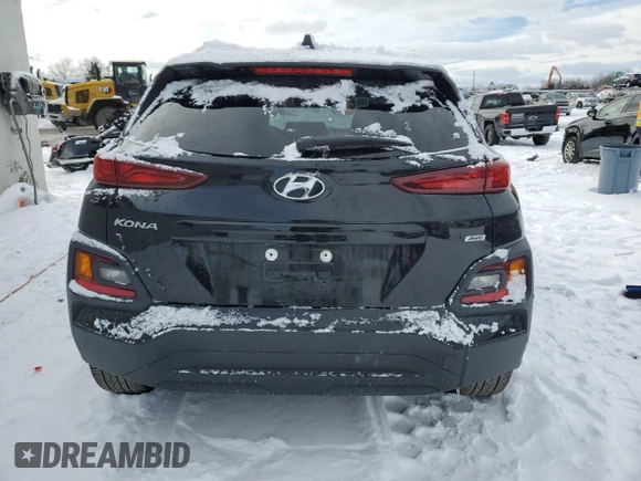 2021 Hyundai Kona SEL Plus with VIN KM8K6CAA8MU626504, listed as a Copart auction lot 87601905 with 127,729 mi miles and Salvage Title. Bid and sale history available at carsss.com. Image 6.