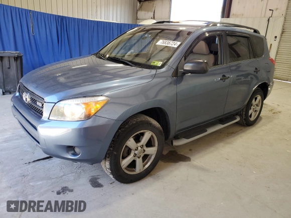 2007 Toyota RAV4 with VIN JTMBK35V375037078, listed as a Copart auction lot 76836724 with 210,897 mi miles and Clean Title. Bid and sale history available at carsss.com. Image 1.