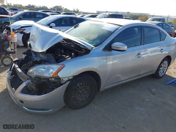 2015 Nissan Sentra S with VIN 3N1AB7AP9FY341143, listed as a IAAI auction lot 40657393 with 134,986 mi miles. Bid and sale history available at carsss.com. Image 2.