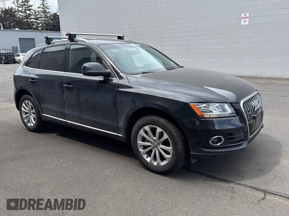 2014 Audi Q5 Premium with VIN WA1CFAFP9EA083817, listed as a Copart auction lot 61436485 with 117,278 mi miles and Clean title. Bid and sale history available at DreamBid. Image 1.