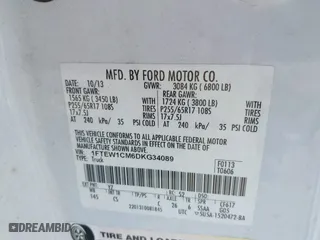 2013 Ford F-150 XL with VIN 1FTEW1CM6DKG34089, listed as a IAAI auction lot 41668428 with 173,709 mi miles. Bid and sale history available at carsss.com. Image 9.