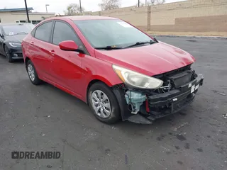 2015 Hyundai Accent GLS with VIN KMHCT4AE4FU827177, listed as a IAAI auction lot 42057967 with 83,842 mi miles and . Bid and sale history available at carsss.com. Image 1.
