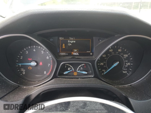 2017 Ford Focus SE with VIN 1FADP3F21HL251357, listed as a Copart auction lot 65214535 with 76,895 mi miles and Clean title. Bid and sale history available at DreamBid. Image 9.