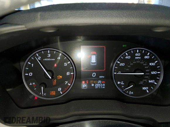 2025 Subaru Forester Premium with VIN JF2SLDDC9SH471002, listed as a Copart auction lot 56819605 with 3,711 mi miles and Salvage title. Bid and sale history available at DreamBid. Image 9.