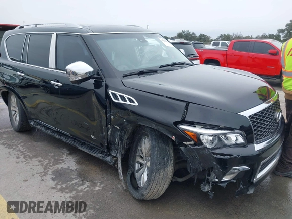 2015 Infiniti QX80 with VIN JN8AZ2NF2F9573817, listed as a IAAI auction lot 41640980 with 141,945 mi miles and . Bid and sale history available at DreamBid. Image 1.