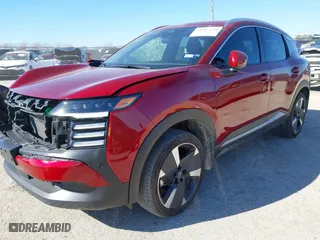 2025 Nissan Kicks SR with VIN 3N8AP6DA3SL303659, listed as a IAAI auction lot 41487639 with 14,454 mi miles. Bid and sale history available at carsss.com. Image 2.