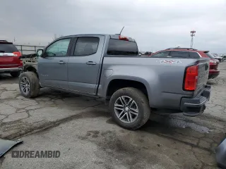 2021 Chevrolet Colorado 4WD Work Truck with VIN 1GCGTBEN9M1193206, listed as a Copart auction lot 82098144 with 66,122 mi miles and Salvage title. Bid and sale history available at DreamBid. Image 2.