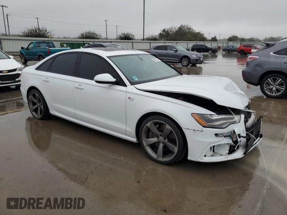 2014 Audi A6 3.0T Prestige with VIN WAUHGAFC9EN113121, listed as a Copart auction lot 80031824 with 106,026 mi miles and Salvage Title. Bid and sale history available at carsss.com. Image 4.