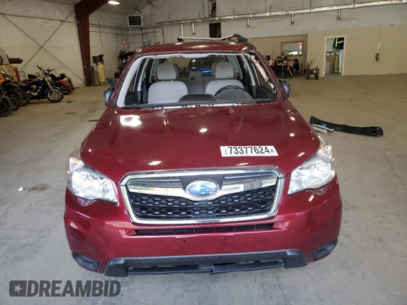 2016 Subaru Forester 2.5i with VIN JF2SJAAC0GG502059, listed as a Copart auction lot 73377624 with 70,928 mi miles and Salvage title. Bid and sale history available at DreamBid. Image 5.