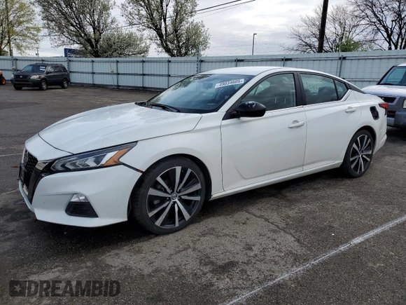 2022 Nissan Altima SR with VIN 1N4BL4CV5NN387806, listed as a Copart auction lot 49034605 with 49,474 mi miles and Salvage Title. Bid and sale history available at DreamBid. Image 1.