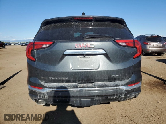 2020 GMC Terrain Denali z VIN 3GKALXEX2LL161925, wystawiony jako Copart lot #57095335 z przebiegiem 114 726 mil mil oraz Szkoda całkowita • Salvage title. Historia ofert i sprzedaży dostępna na DreamBid. Obrazek 6.