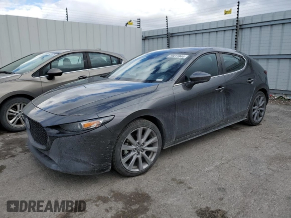 2021 Mazda Mazda3 Hatchback Preferred with VIN JM1BPBLL5M1344378, listed as a Copart auction lot 79411844 with 74,371 mi miles and Salvage Title. Bid and sale history available at carsss.com. Image 1.