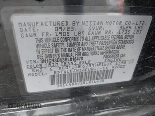 2024 Nissan Versa S with VIN 3N1CN8DV3RL816478, listed as a IAAI auction lot 41710945 with 31,120 mi miles and . Bid and sale history available at carsss.com. Image 9.