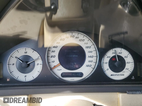 2009 Mercedes-Benz CLK 550 with VIN WDBTJ72H69F266105, listed as a Copart auction lot 79723224 with 114,840 mi miles and Salvage Title. Bid and sale history available at DreamBid. Image 9.