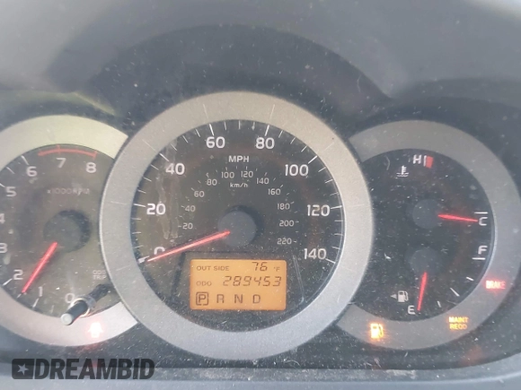 2007 Toyota RAV4 with VIN JTMZD33V475074183, listed as a IAAI auction lot 41736283 with 289,453 mi miles. Bid and sale history available at carsss.com. Image 7.