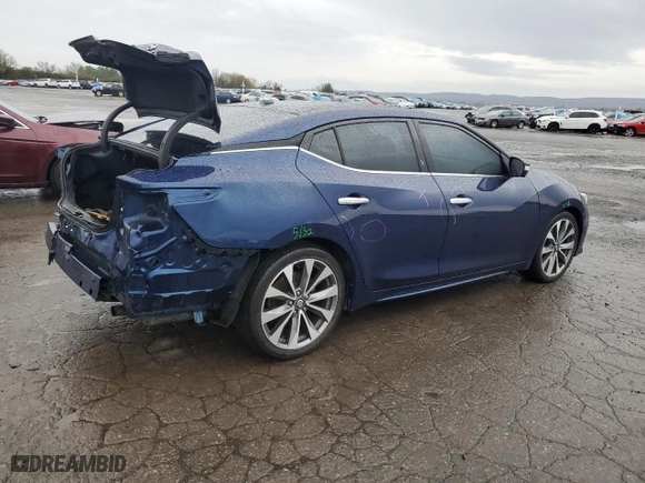2019 Nissan Maxima SV with VIN 1N4AA6AV6KC381911, listed as a Copart auction lot 51733385 with 27,681 mi miles and Salvage Title. Bid and sale history available at carsss.com. Image 3.