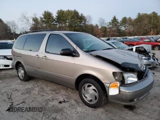 2002 Toyota Sienna LE with VIN 4T3ZF13C12U498273, listed as a Copart auction lot 82745224 with 144,265 mi miles and Non Repairable. Bid and sale history available at carsss.com. Image 4.