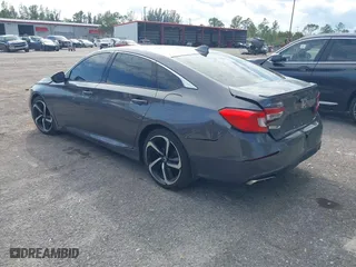2020 Honda Accord Sedan Sport with VIN 1HGCV1F3XLA138506, listed as a IAAI auction lot 41175205 with 94,261 mi miles. Bid and sale history available at carsss.com. Image 3.