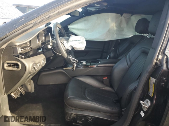 2019 Maserati Quattroporte S with VIN ZAM56YPA3K1333013, listed as a Copart auction lot 54382315 with 57,678 mi miles and Salvage Title. Bid and sale history available at carsss.com. Image 7.