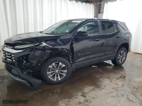 2025 Chevrolet Equinox FWD LT with VIN 3GNAXHEG9SL221209, listed as a Copart auction lot 53476455 with 3,644 mi miles and Clean Title. Bid and sale history available at carsss.com. Image 1.