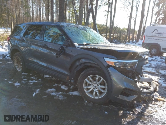 2021 Ford Explorer with VIN 1FMSK7BHXMGA36964, listed as a IAAI auction lot 41625003 with 168,156 mi miles. Bid and sale history available at carsss.com. Image 1.