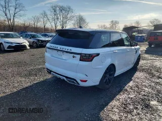 2022 Land Rover Range Rover Sport SVR with VIN SALWZ2RE8NA799997, listed as a Copart auction lot 44576385 with 50,379 mi miles and Salvage Title. Bid and sale history available at DreamBid. Image 4.