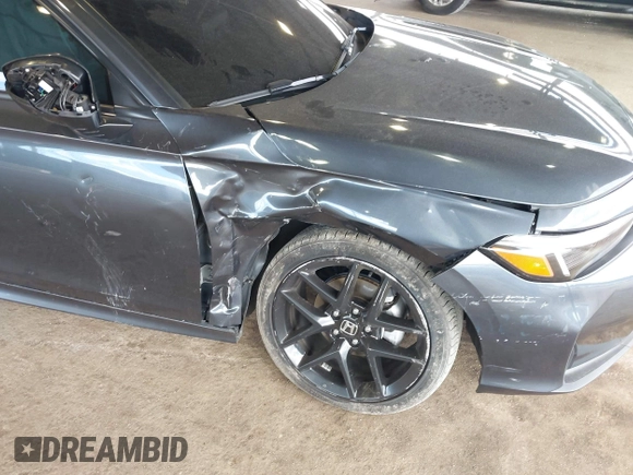 2025 Honda Civic Sport with VIN 2HGFE2F57SH524448, listed as a IAAI auction lot 42051024 with 23,270 mi miles and . Bid and sale history available at DreamBid. Image 6.