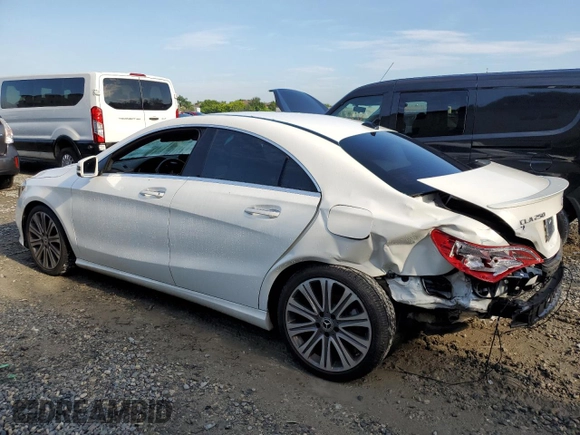 2018 Mercedes-Benz CLA 250 with VIN WDDSJ4EB7JN678603, listed as a Copart auction lot 66679683 with 58,470 mi miles and . Bid and sale history available at DreamBid. Image 2.