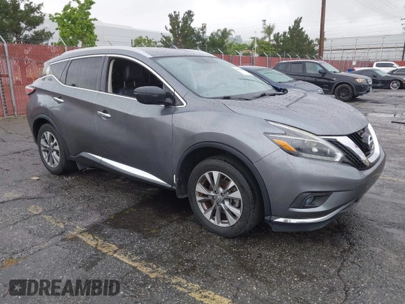 2018 Nissan Murano SV with VIN 5N1AZ2MG7JN157697, listed as a IAAI auction lot 42190907 with 79,615 mi miles and . Bid and sale history available at carsss.com. Image 1.