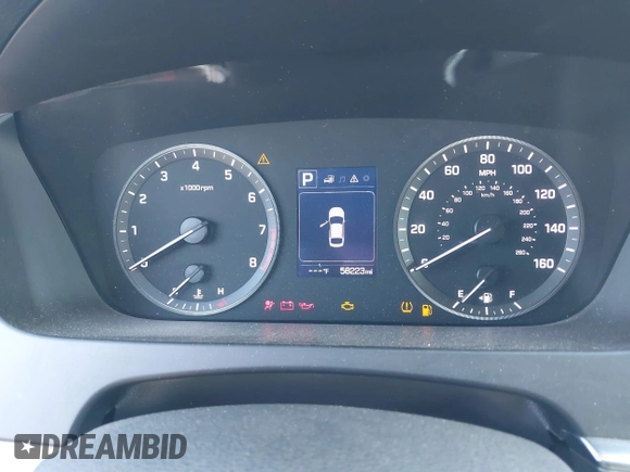 2017 Hyundai Sonata 2.4L with VIN 5NPE24AF8HH526658, listed as a IAAI auction lot 41483986 with 58,223 mi miles and . Bid and sale history available at DreamBid. Image 7.