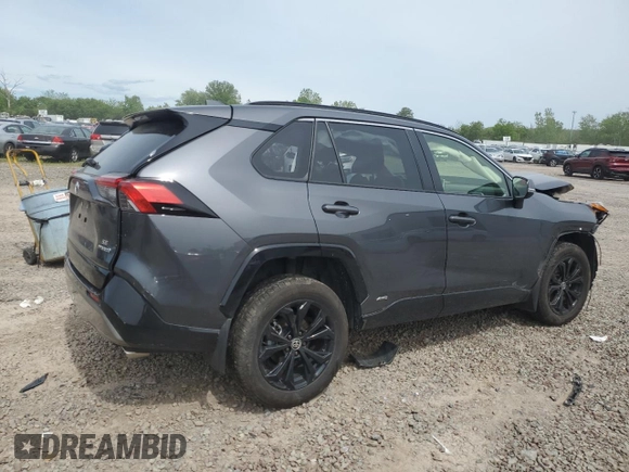 2023 Toyota RAV4 Hybrid SE with VIN JTM16RFVXPD088729, listed as a Copart auction lot 57879395 with 33,249 mi miles and Salvage title. Bid and sale history available at DreamBid. Image 3.