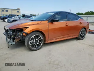 2024 Nissan Sentra SR with VIN 3N1AB8DV3RY374109, listed as a Copart auction lot 58128035 with 11,590 mi miles and Salvage title. Bid and sale history available at DreamBid. Image 1.