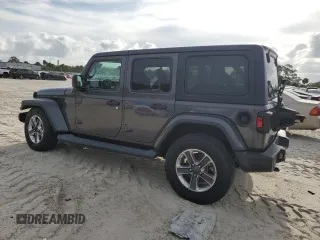 2018 Jeep Wrangler Unlimited Sahara z VIN 1C4HJXEG6JW174944, wystawiony jako Copart lot #54786595 z przebiegiem 81 782 mil mil oraz Szkoda całkowita • Salvage title. Historia ofert i sprzedaży dostępna na DreamBid. Obrazek 2.