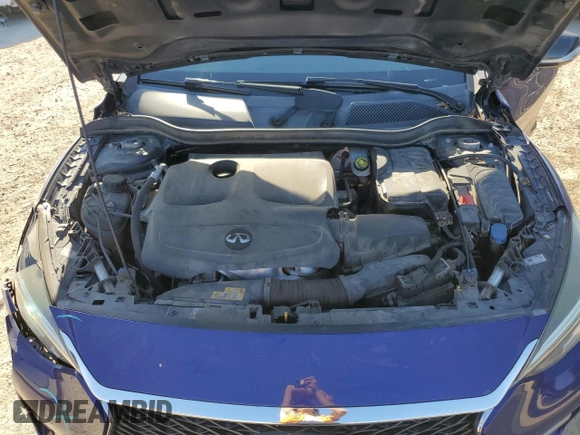 2017 Infiniti QX30 Sport with VIN SJKCH5CP3HA022850, listed as a Copart auction lot 48744715 with 52,875 mi miles and Salvage title. Bid and sale history available at DreamBid. Image 12.