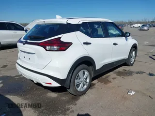 2024 Nissan Kicks S with VIN 3N1CP5BV1RL574737, listed as a IAAI auction lot 41598385 with 4,649 mi miles and . Bid and sale history available at carsss.com. Image 4.