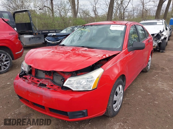2008 Ford Focus S with VIN 1FAHP34N88W131777, listed as a IAAI auction lot 41942126 with 145,708 mi miles. Bid and sale history available at carsss.com. Image 17.