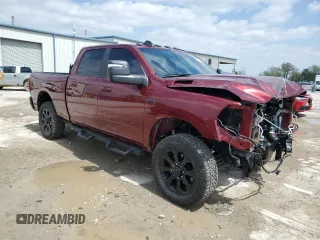 2024 Ram 2500 Big Horn with VIN 3C6UR5DL0RG247012, listed as a Copart auction lot 53093935 with 5,924 mi miles and Salvage title. Bid and sale history available at DreamBid. Image 4.