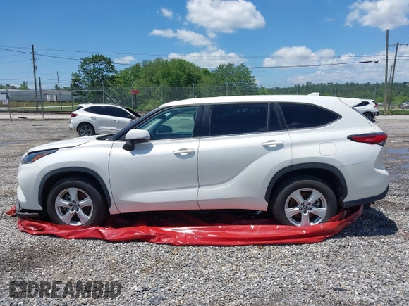 2021 Toyota Highlander L with VIN 5TDCZRAH6MS067507, listed as a IAAI auction lot 38480956 with 23,687 mi miles and . Bid and sale history available at DreamBid. Image 14.