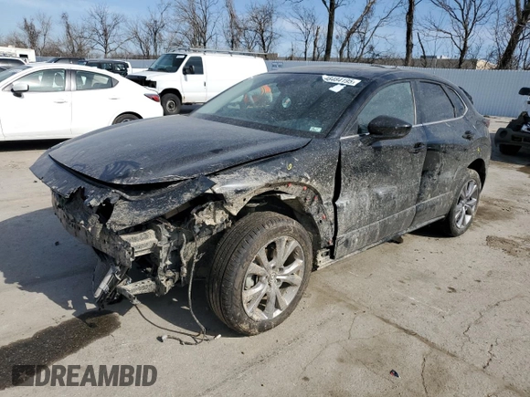 2021 Mazda CX-30 Preferred with VIN 3MVDMBCL6MM221823, listed as a Copart auction lot 48484195 with 0 mi miles and Salvage Title. Bid and sale history available at carsss.com. Image 1.