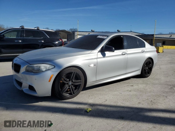 2013 BMW 5 Series 550i with VIN WBAFR9C51DDX79903, listed as a Copart auction lot 47576945 with 109,588 mi miles and Clean Title. Bid and sale history available at carsss.com. Image 1.